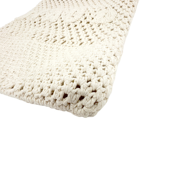 STAUD Crocheted Porte Tote Bag in Cream - Picture 10 of 13